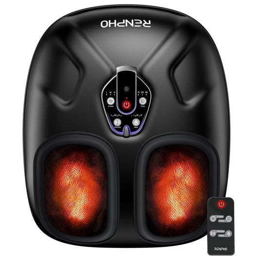 Revitalize Your Feet with the RENPHO Heated Shiatsu Foot Massager - Perfect for Pain Relief and Relaxation, Ideal Gift for Loved Ones