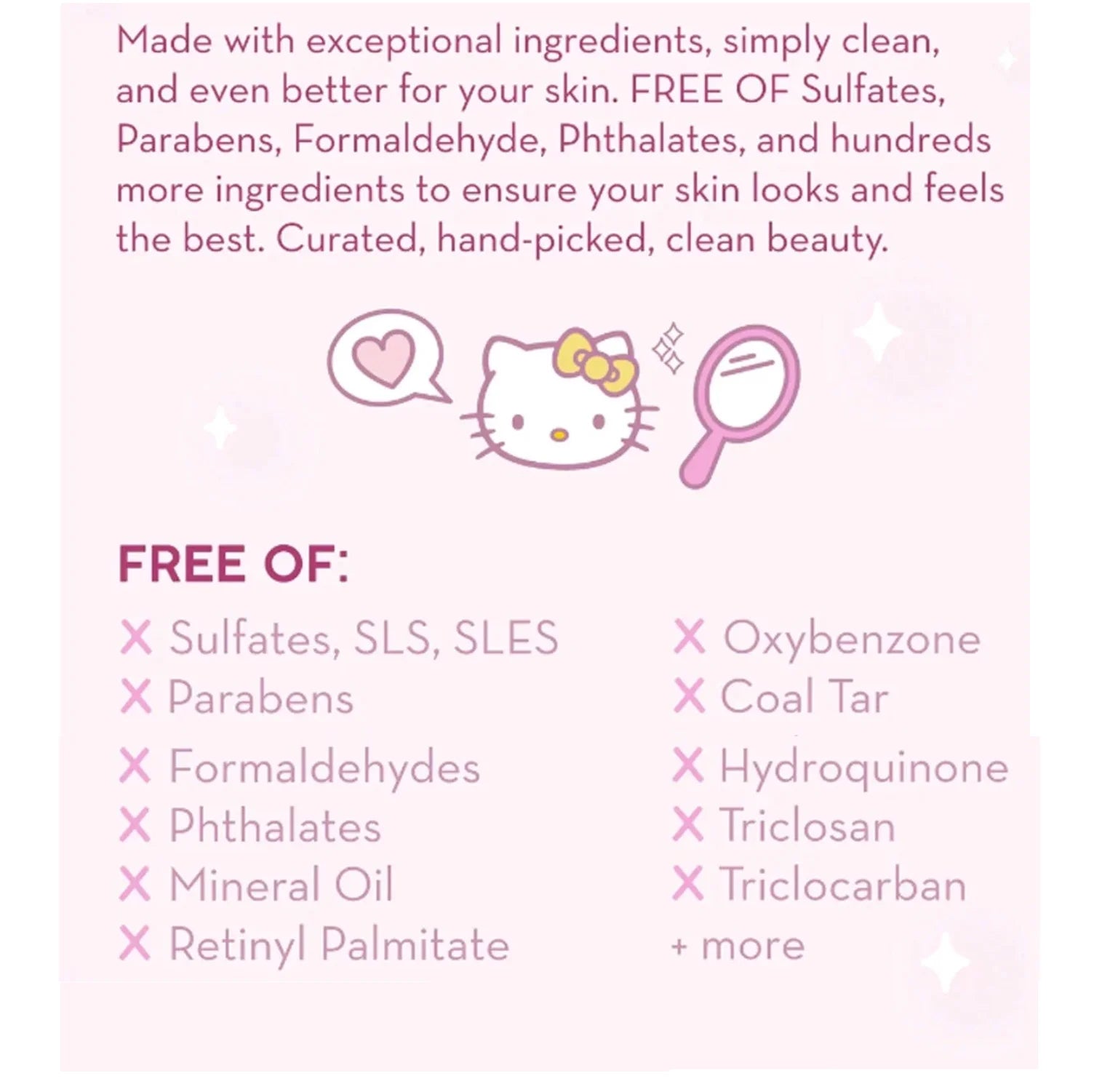 , Hello Kitty Pure Cure Strawberry Milk Toner, Klean Beauty, 6.76 Fl Oz