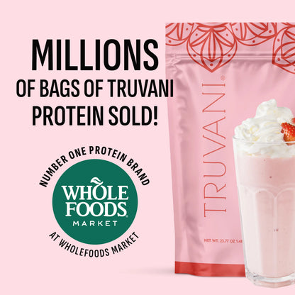 Elevate Your Nutrition with Truvani Organic Whey Protein Powder - 20g of Pure Grass-Fed Protein in 5 Delicious Flavors - USDA Organic, Non-GMO, Gluten-Free, and No Added Sugars!