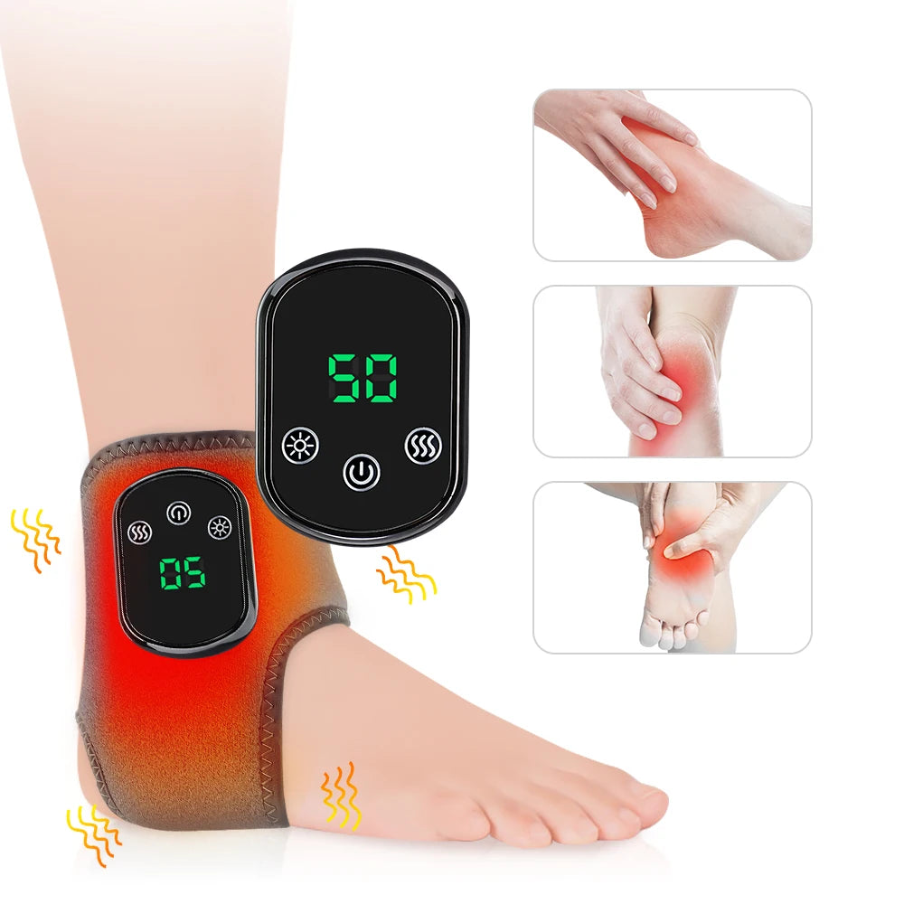 Eletric Heating Knee Massage 5 Levels Cordless Thermal Knee Shoulder Massager Joint Braceknee Pad Muscle Relaxation