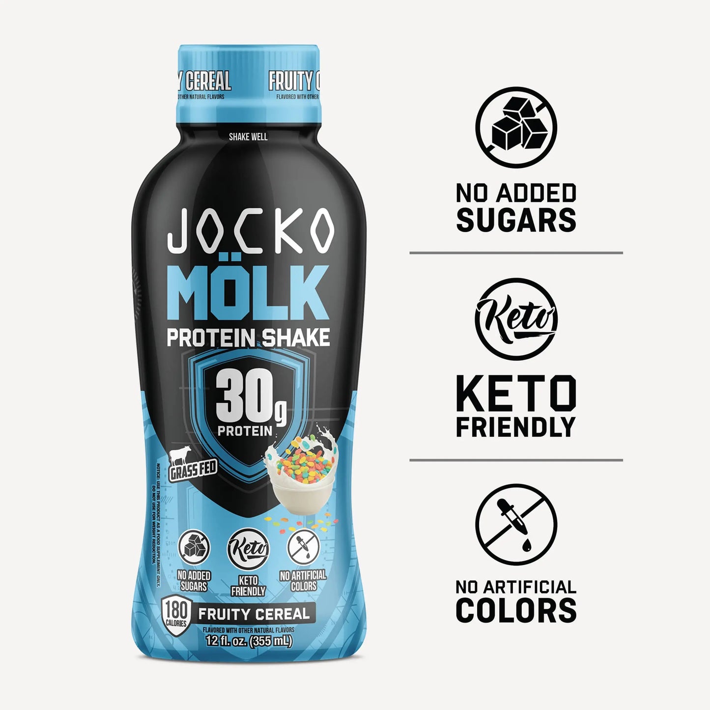 Revitalize Your Workout with Jocko Mölk Grass-Fed Protein Shakes - 30g of Pure Protein in Every Sip!