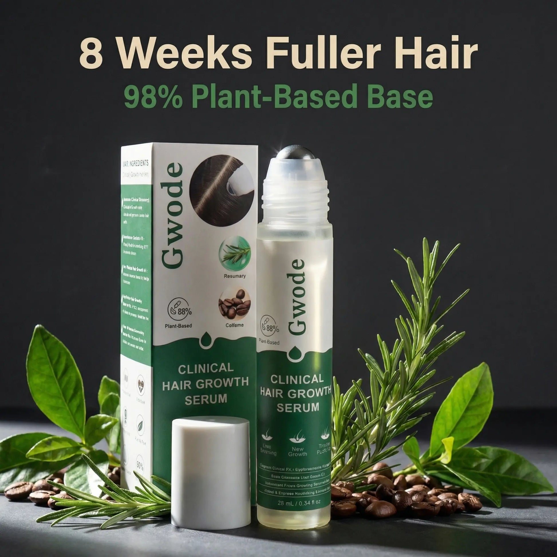 Revitalize Your Hair with Gwode Rosemary Plant Hair Growth Scalp Serum - Unisex Daily Essence for Thicker, Healthier Hair