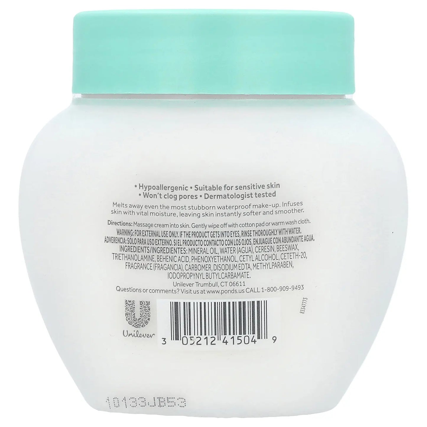 Pond's Cold Cream Make-Up Remover - 9.5 Oz (269 G) for Effortless Cleansing and Radiant Skin