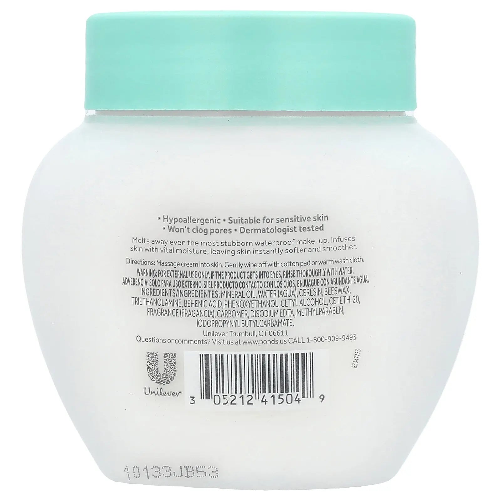 Pond's Cold Cream Make-Up Remover - 9.5 Oz (269 G) for Effortless Cleansing and Radiant Skin