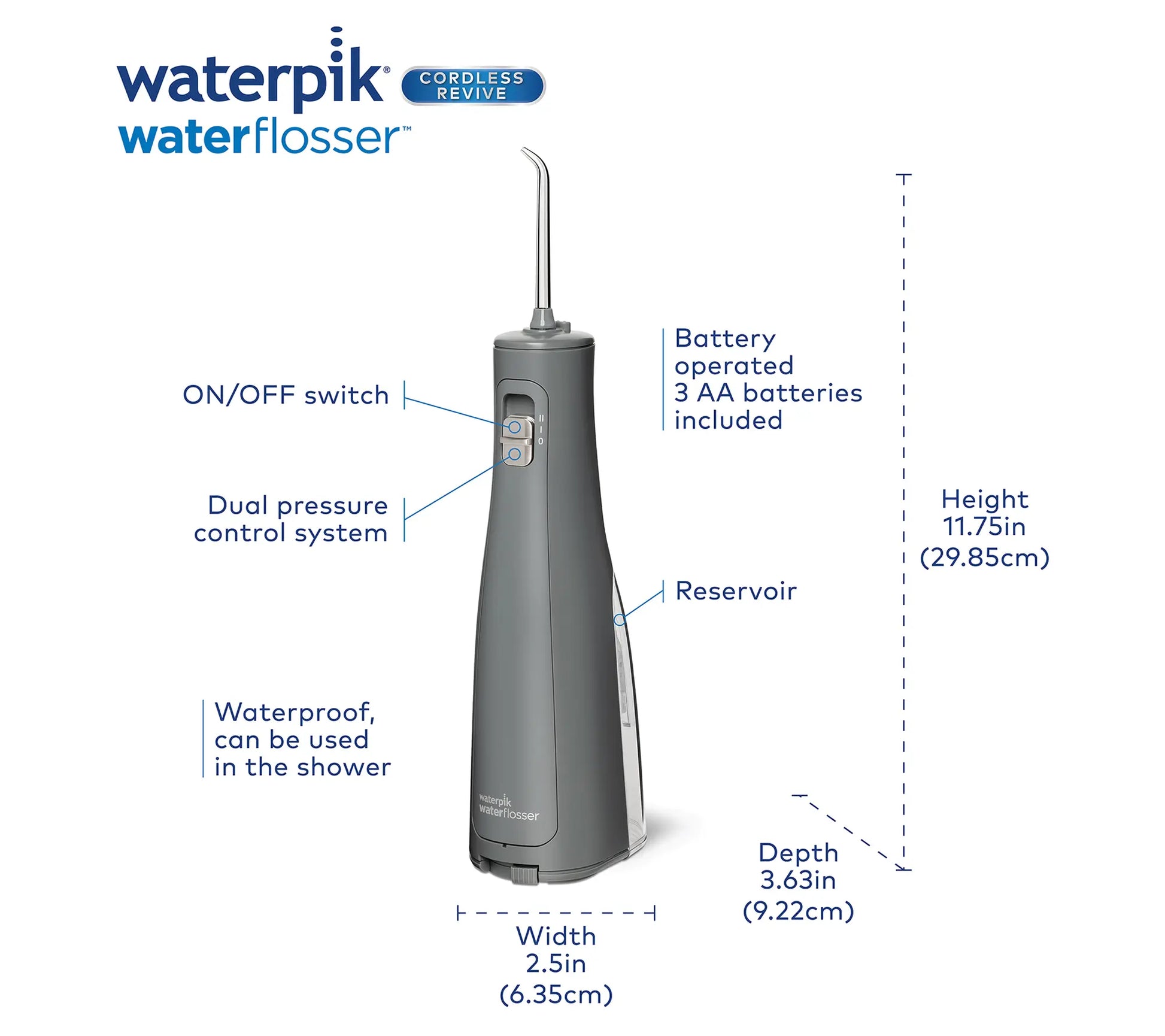 Revive Your Smile Anywhere with the Waterpik Cordless Water Flosser - Includes 3 Tips!