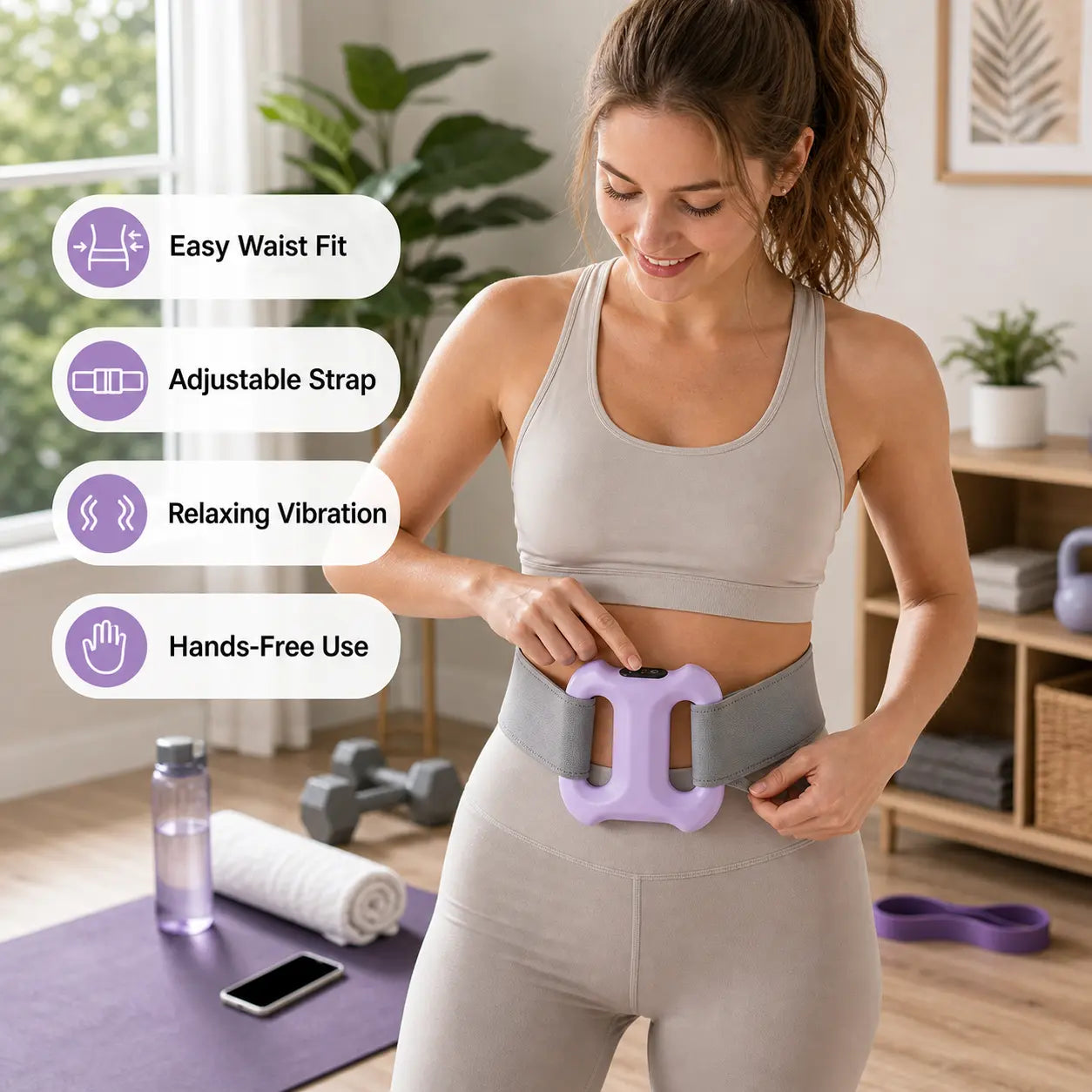 Revitalize Your Body with the Muscle Recovery Fascia Vibration Device - 2 Modes, 8 Intensity Levels, and Adjustable Strap for Ultimate Comfort!