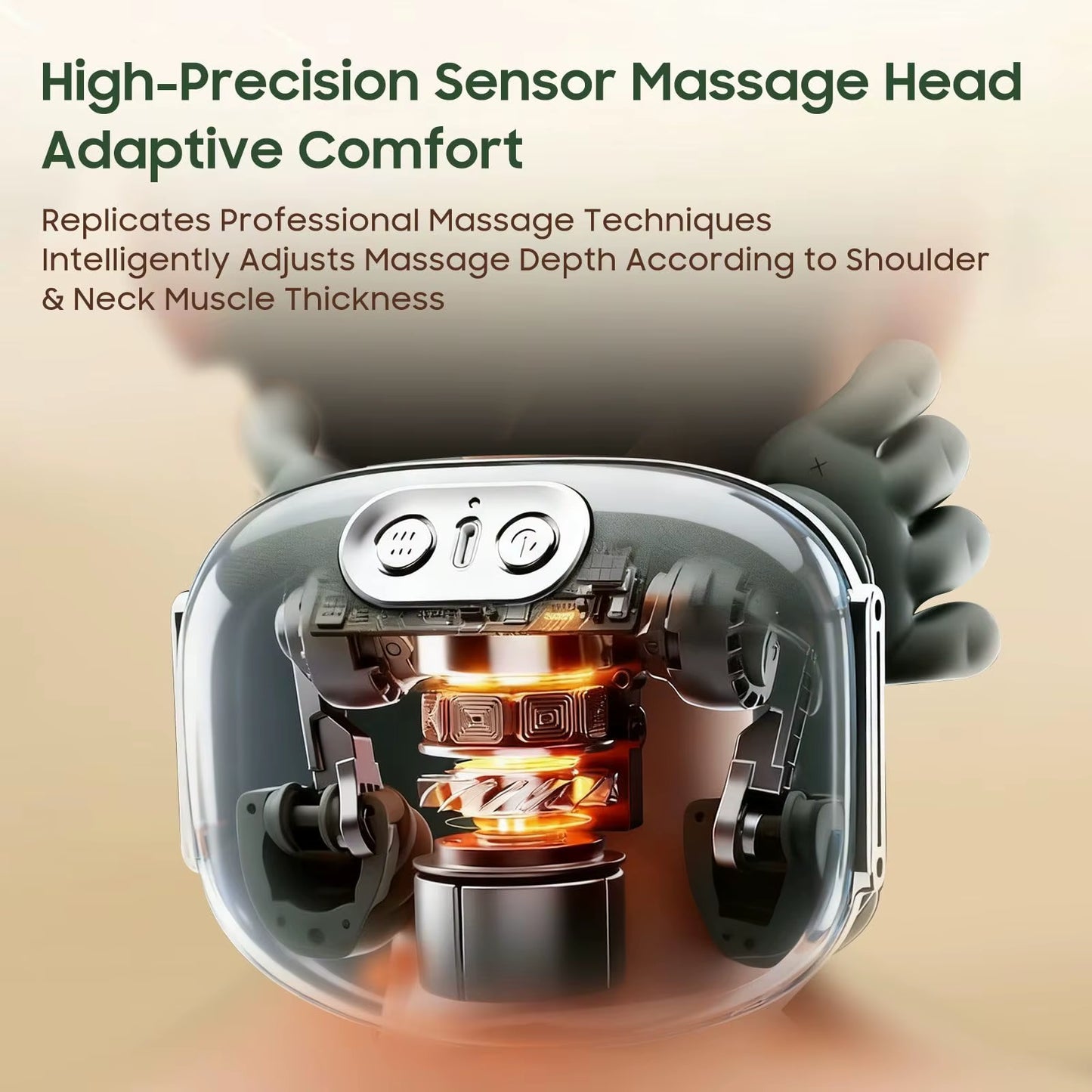 Experience Ultimate Relaxation with the Bionic Finger Wireless Neck and Shoulder Massager - Perfect for Stress Relief and Comfort