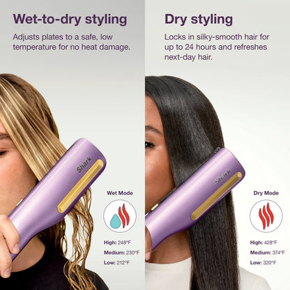 Transform Your Hair with the Shark SilkiPro 3-in-1 Hair Straightener and Dryer - HT400 / HT401