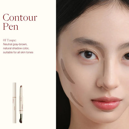 Illuminate and Sculpt Your Beauty with JOOCYEE 2-In-1 Highlighter & Contour Pen - Effortless Glow and Definition
