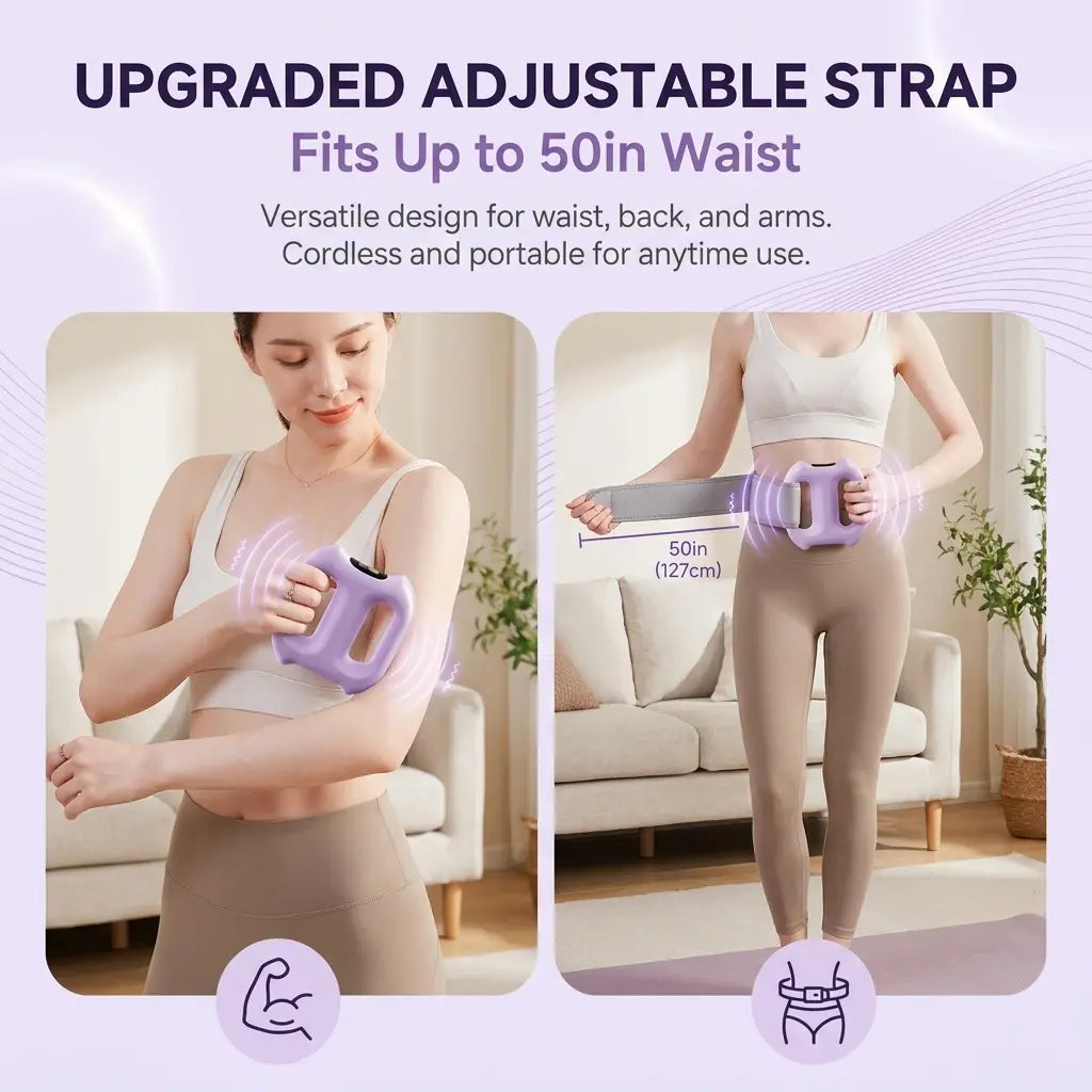 Revitalize Your Body with the Muscle Recovery Fascia Vibration Device - 2 Modes, 8 Intensity Levels, and Adjustable Strap for Ultimate Comfort!