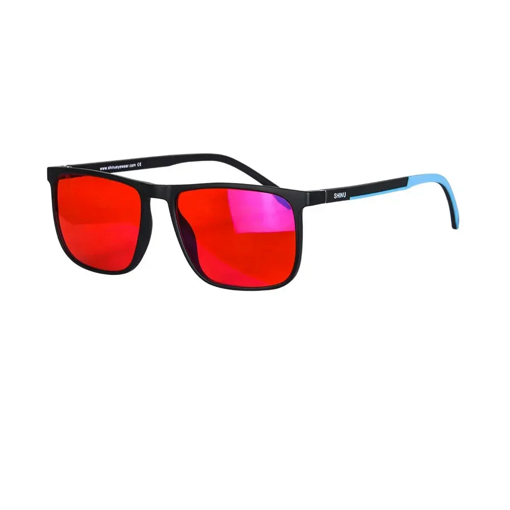 Brand Red Lenses Good Sleep Blue Light Blocking Glasses Men anti Green Light Eliminate Eye Strain Glasses Bluelight