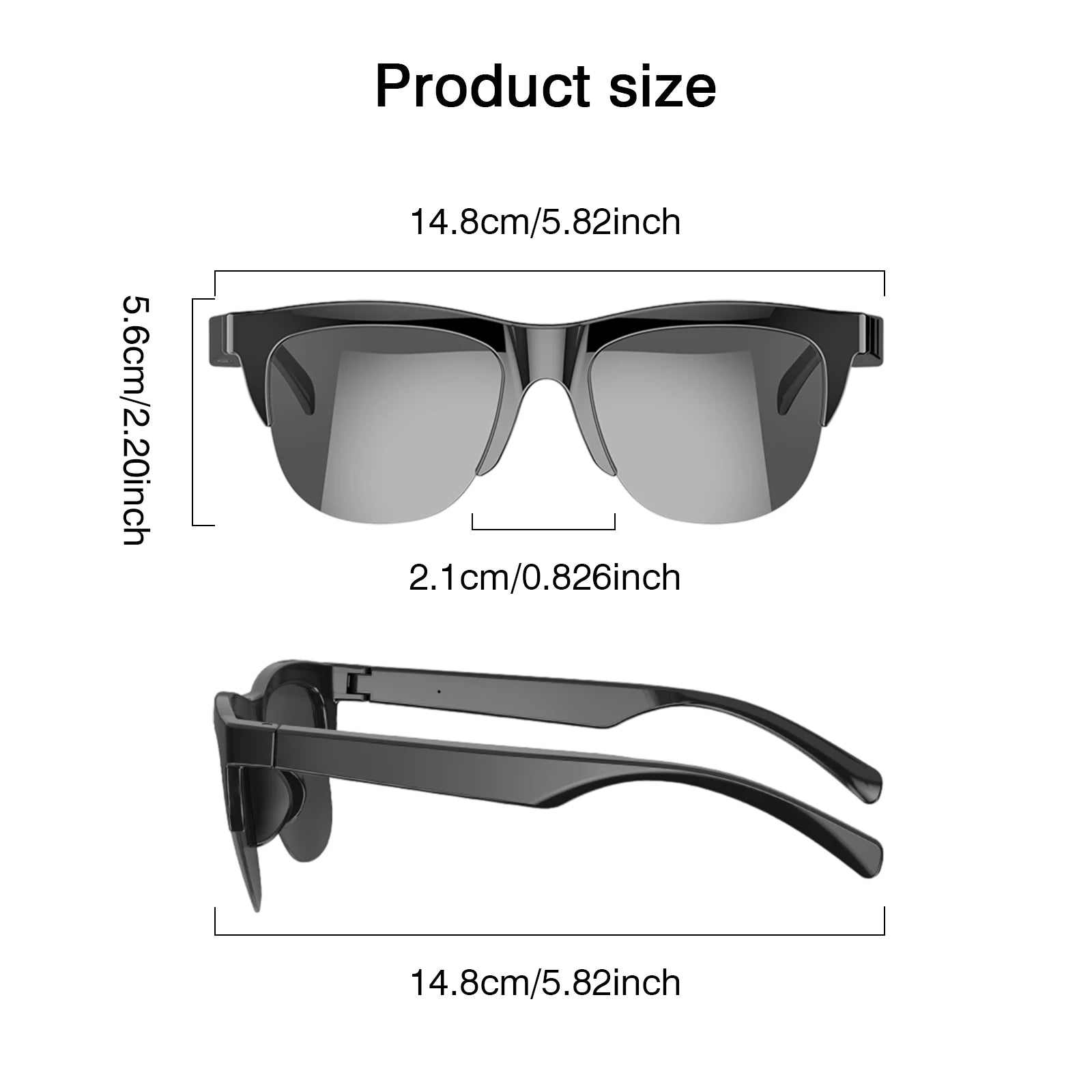 Experience the Future with 2025 Smart Glasses: Music Playback, Voice Assistant, and Wireless Calls - Stylish Blue Light Blocking for Everyone
