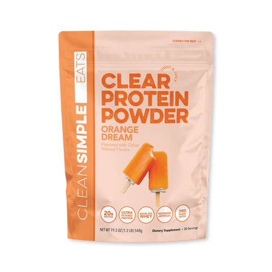 Indulge in Orange Dream Clear Protein Powder - 20 Servings of Creamy, Grass-Fed Goodness