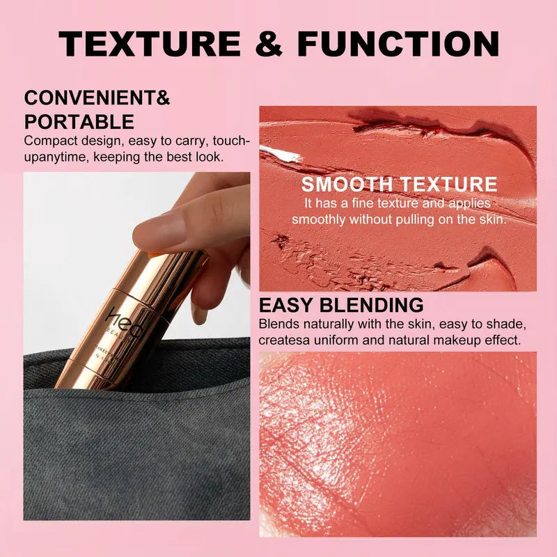 3 Pack Contour Stick Set, Face Shaping & Contouring Stick with Highlighter Blush Bronzer for Sculpt the Cheeks Nose Jawline, Blendable Long Lasting Makeup Stick ，Natural Finish