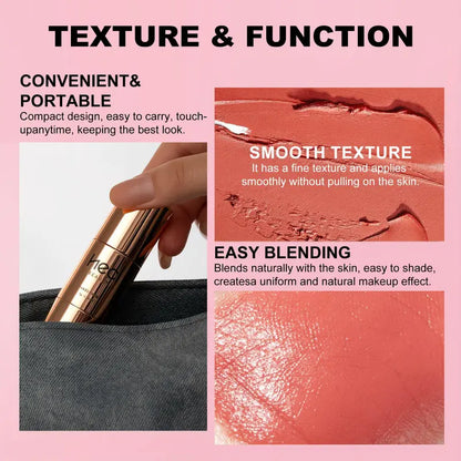 3 Pack Contour Stick Set, Face Shaping & Contouring Stick with Highlighter Blush Bronzer for Sculpt the Cheeks Nose Jawline, Blendable Long Lasting Makeup Stick ，Natural Finish