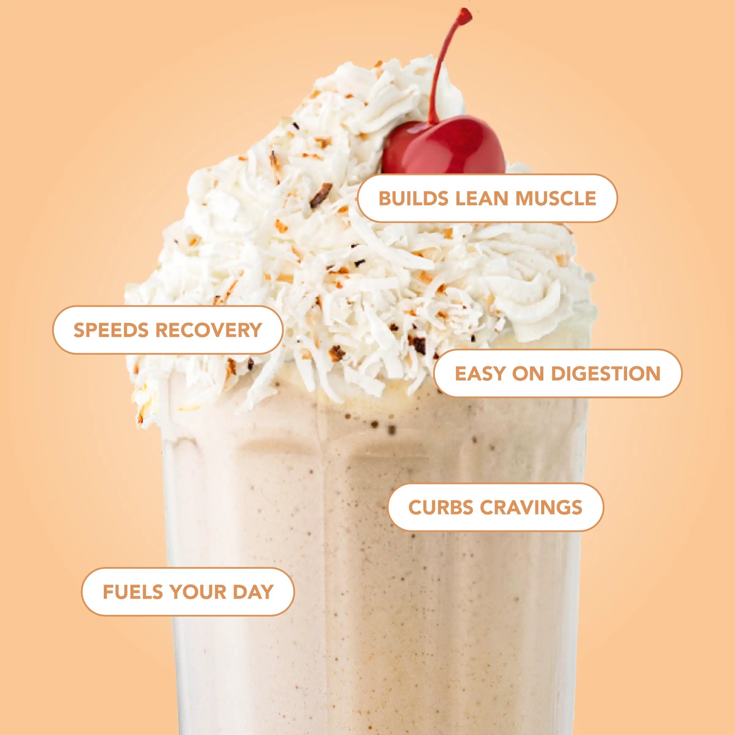 Indulge in Creamy Coconut Bliss: Grass-Fed Whey Protein Powder (10 Convenient Stick Packs)