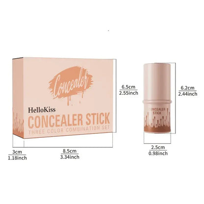 Elevate Your Makeup Game with Our 3-Piece Contour, Blush & Highlighter Stick Set – Long-Lasting, Waterproof Cream Formula for All Skin Types!