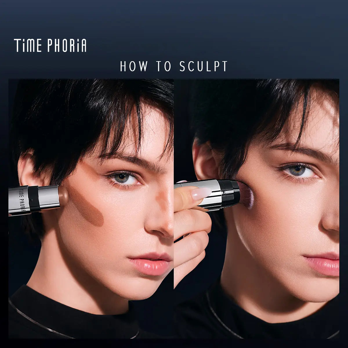 Elevate Your Glow with TIMEPHORIA Eclipse Spark 2-in-1 Face Contour Stick - 7g of Effortless Radiance