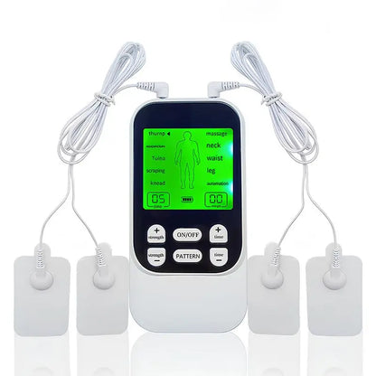 Revolutionary Compact Muscle Massage Unit - Rechargeable Body Massager with 10 Pads, 10 Modes & 30 Intensity Levels for Ultimate Pain Relief