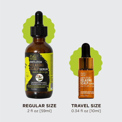 Girl Natural Anti-Itch Relaxing Scalp Serum with Plant Protein & Biotin, Coconut & Rosemary, 0.34 Oz