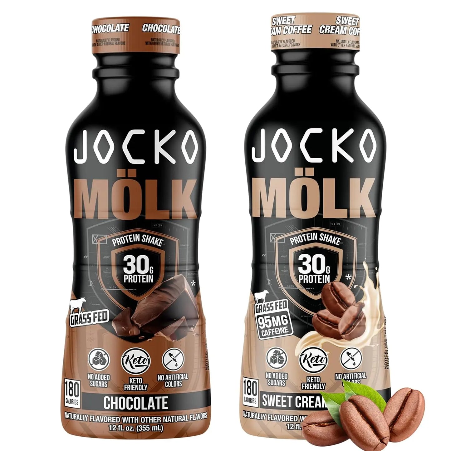 Revitalize Your Workout with Jocko Mölk Grass-Fed Protein Shakes - 30g of Pure Protein in Every Sip!