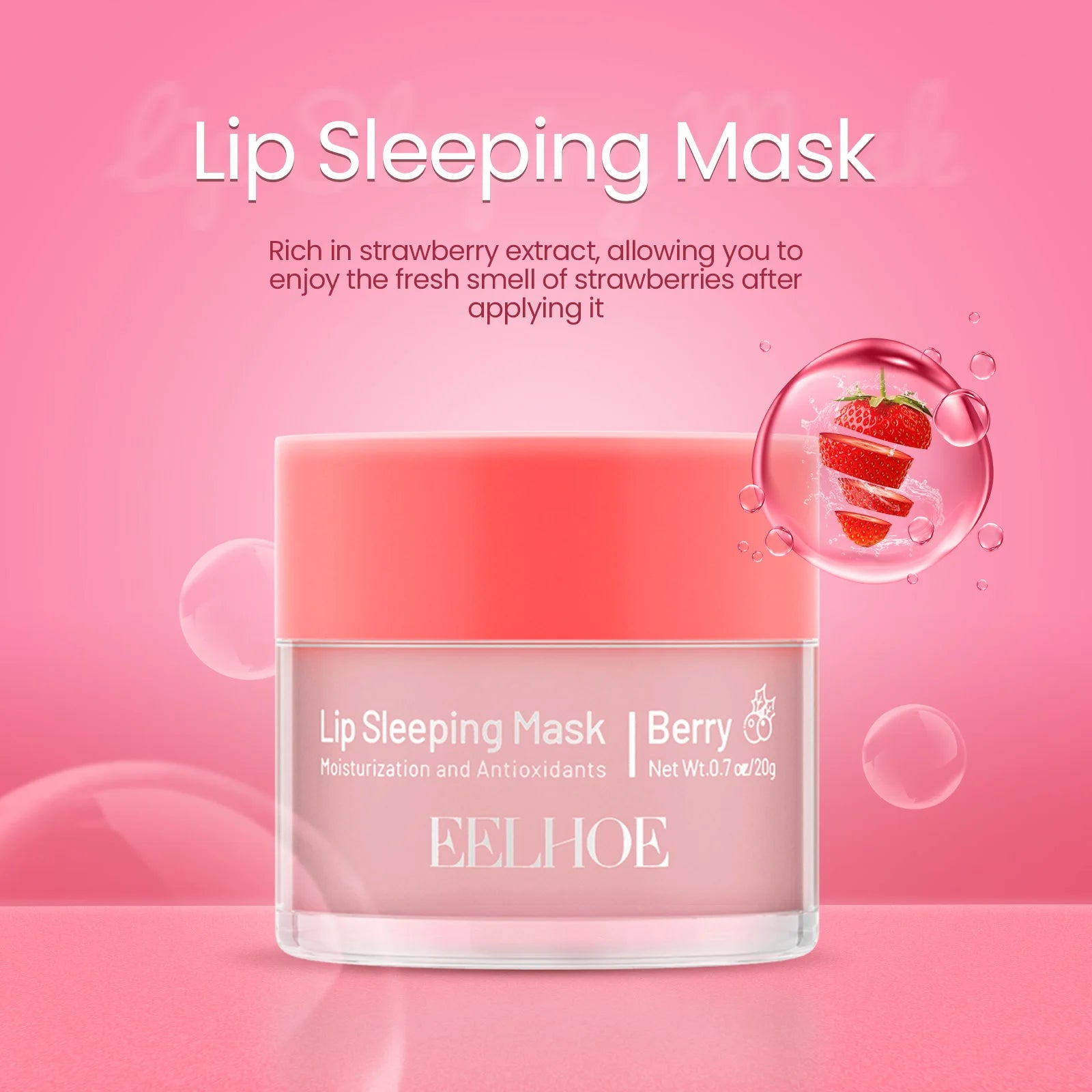 Revitalize Your Lips Overnight: Hydrating Lip Sleeping Mask for Deep Moisture, Gentle Exfoliation, and Plump Perfection