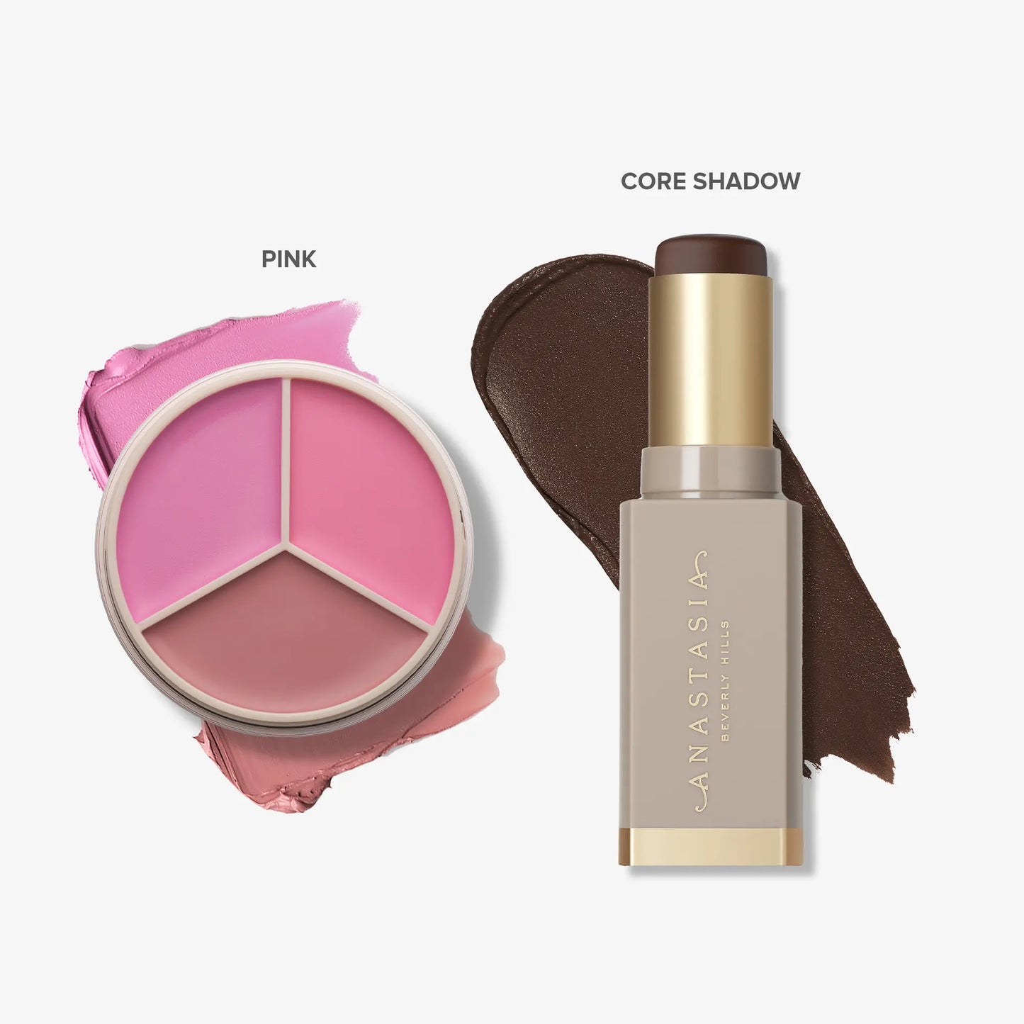 Full Pigment Sculpt & Blush 2-Piece Set - Pink Magic Touch Blush Trio + Smooth Blur Contour Beauty Cosmetics Cosmetics Products