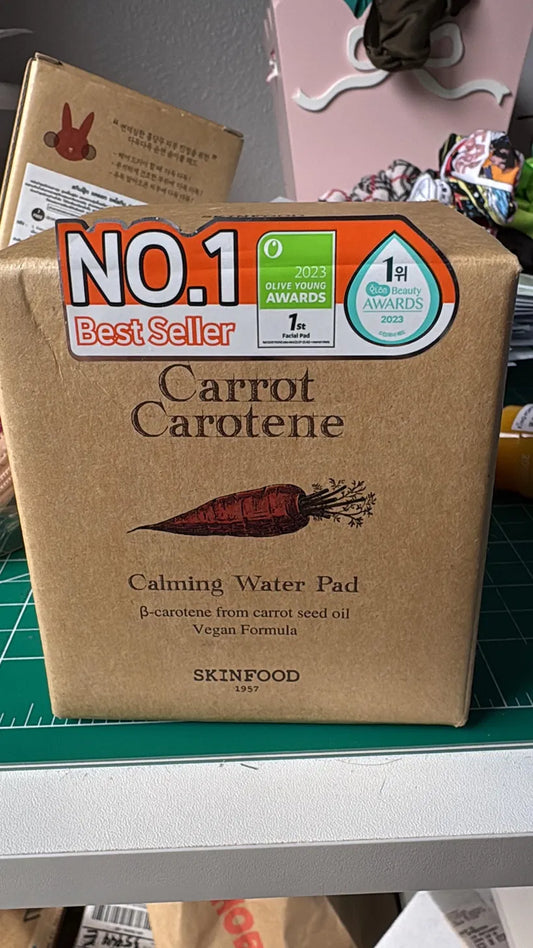 Carrot Beta-Carotene Calming Water Pads | Toner Pad, Vegan