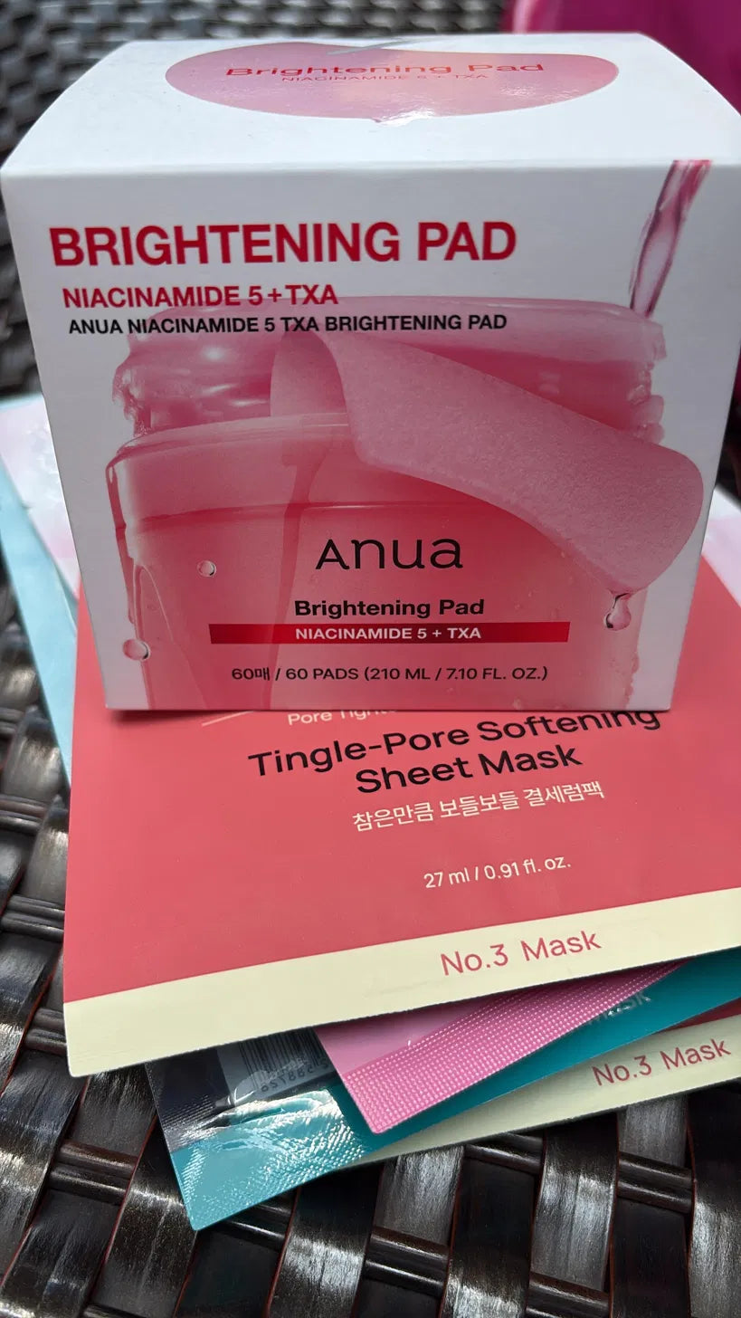 Vitamin-Niacinamide Brightening Toner Pads — Glutathione + Vitamin C (70 Pads / 180ml)
